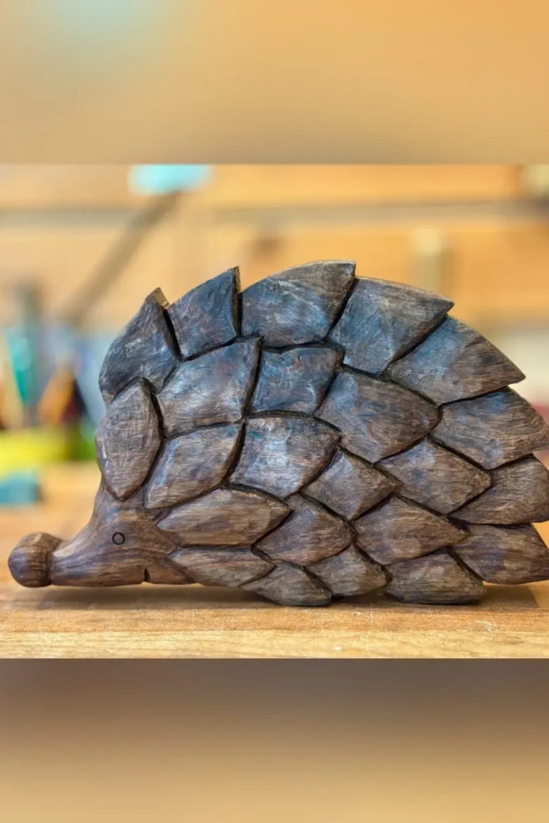 Ahşap Oyma Heykel-Kirpi