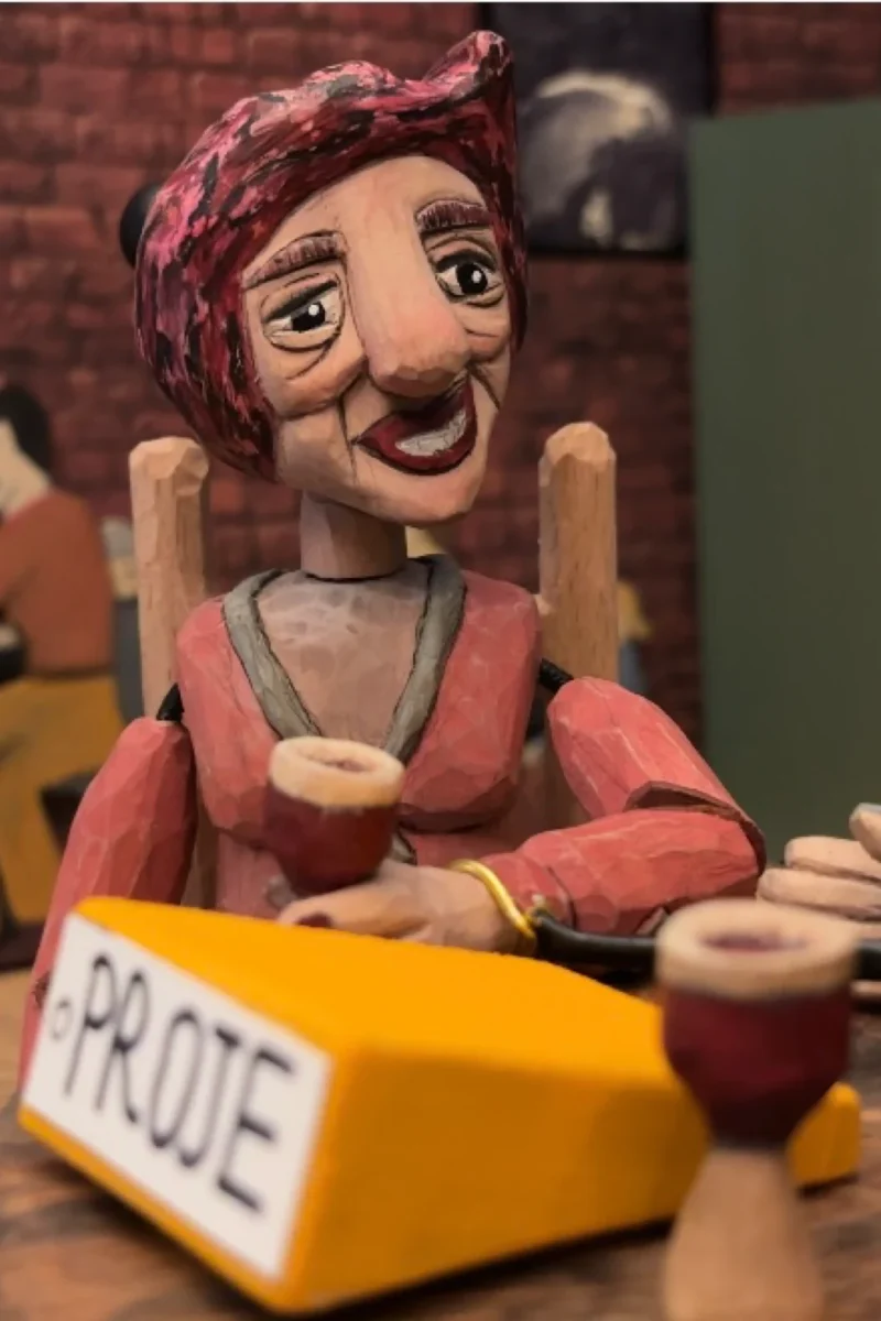 Ahşap Oyma-Masa Kuklası-Gülo