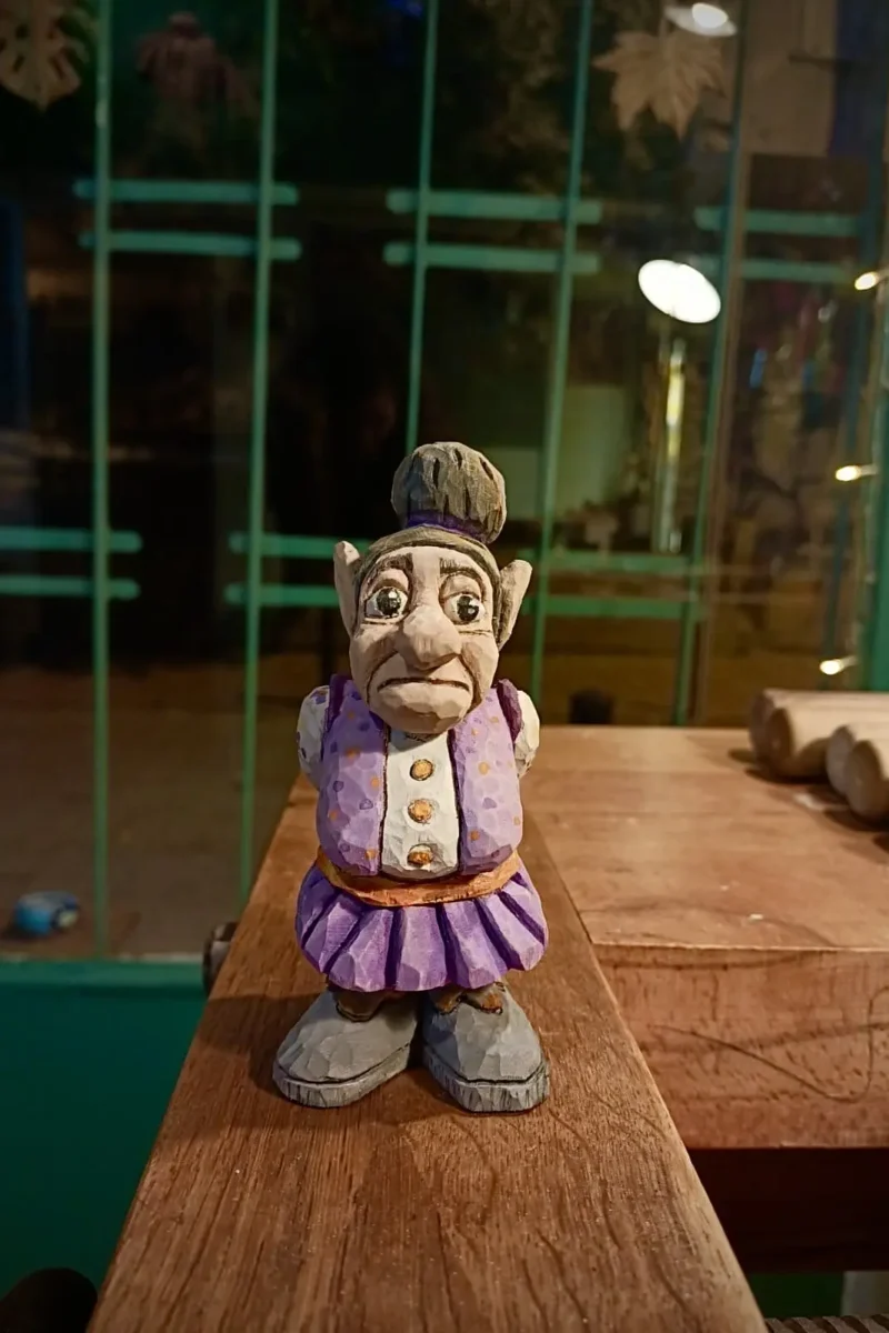 Ahşap Yontma-3 Boyutlu Figürin-Olgun