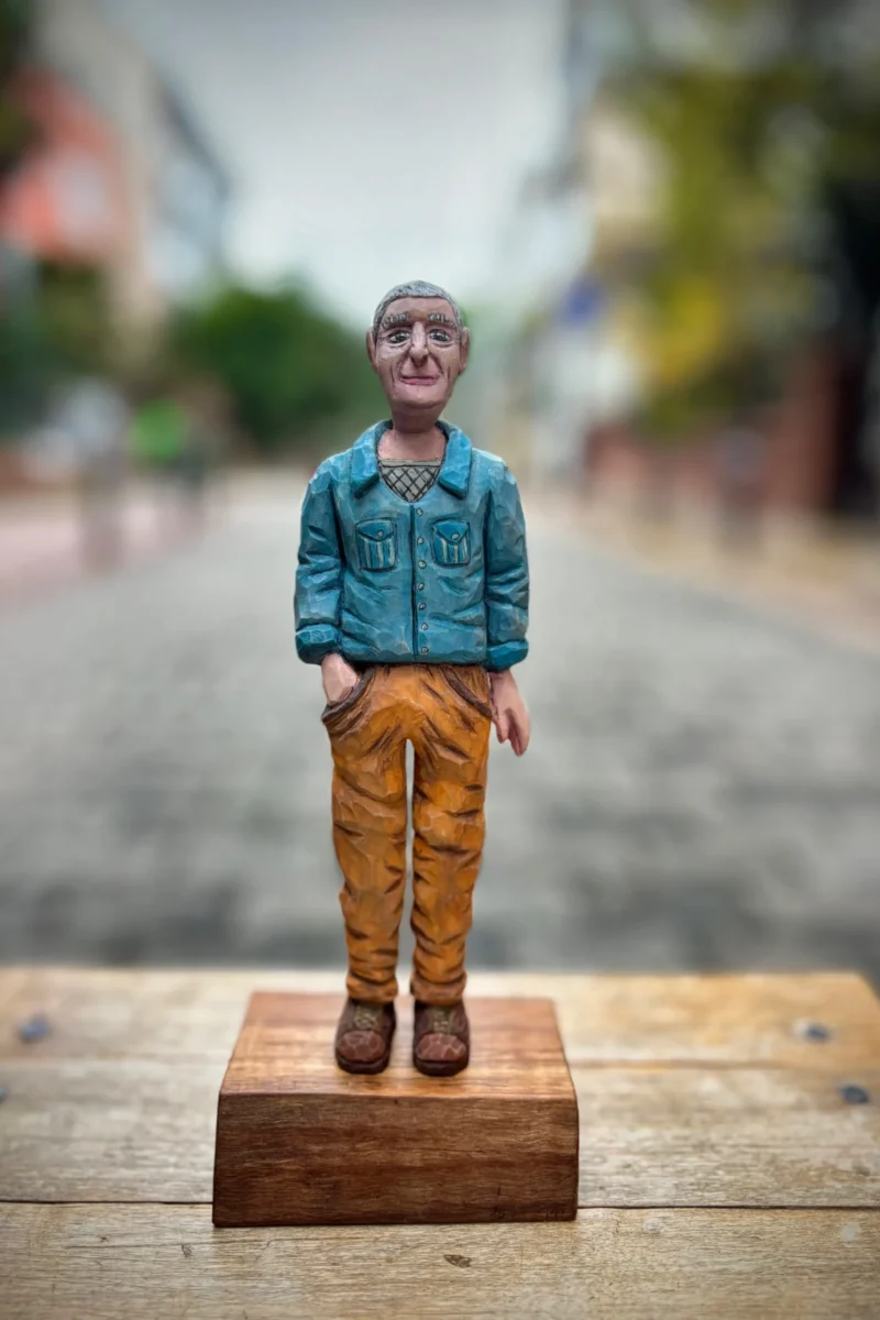 Ahşap Yontma-3 Boyutlu Figürin-Can