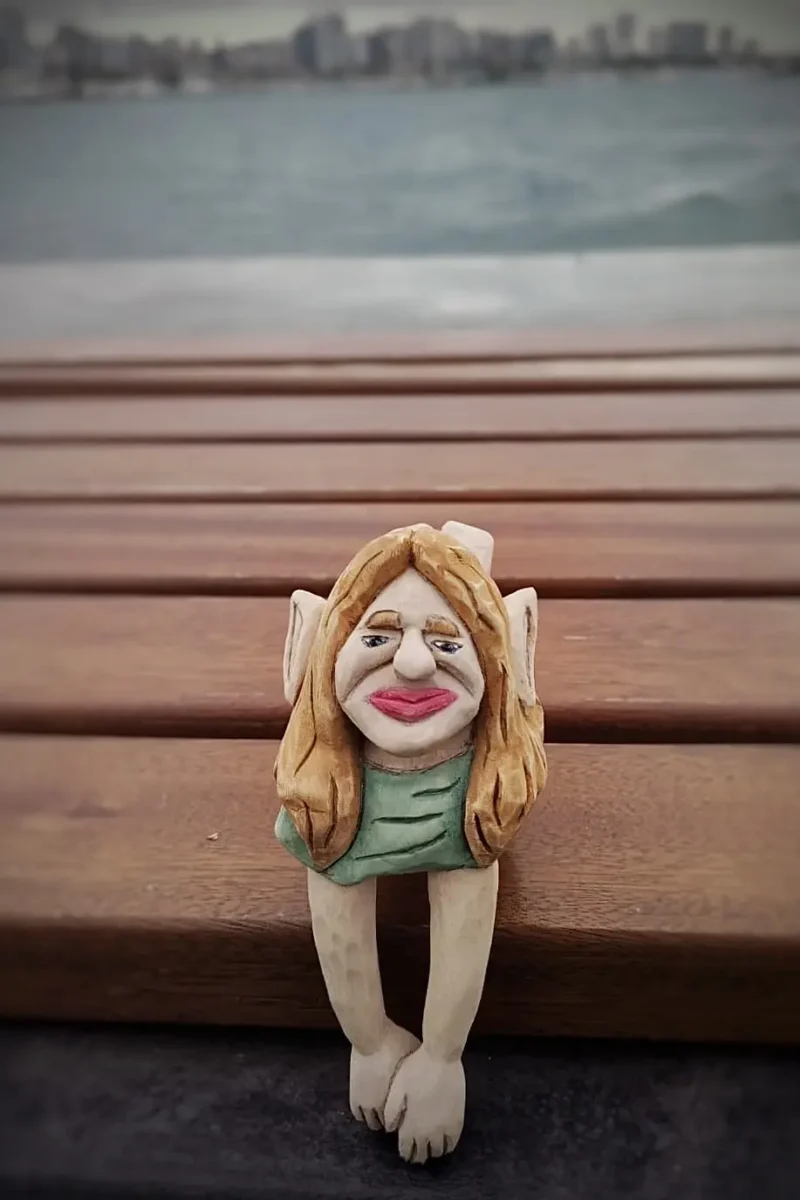 Ahşap Yontma-3 Boyutlu Figürin-Şuhu