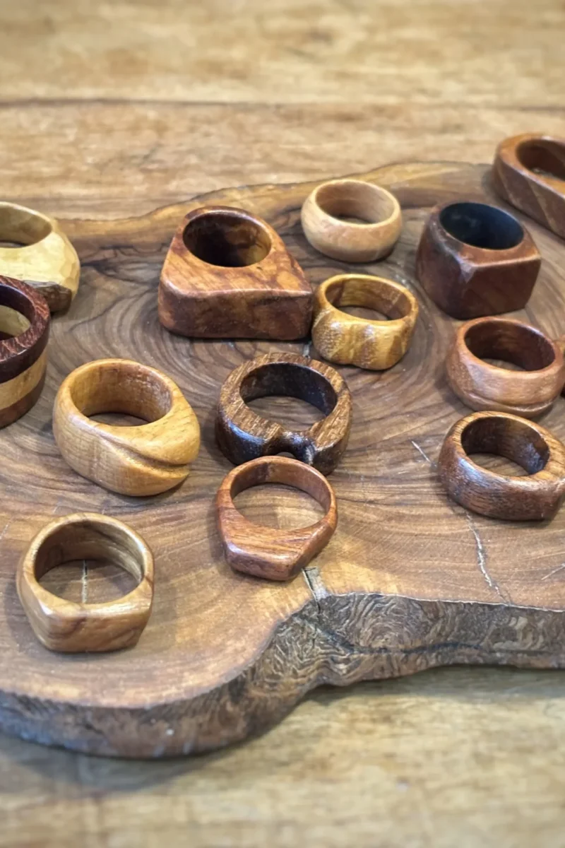 El Oyması-Ahşap Yüzükler