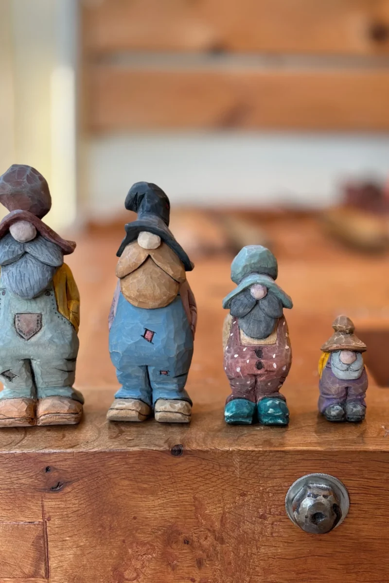 Ahşap Yontma-3 Boyutlu Figürin-Hill Billy