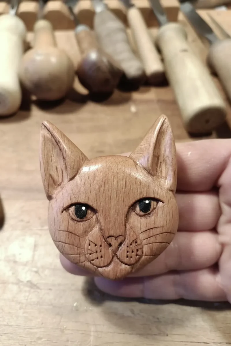 El Oyması-Broş-Kedi