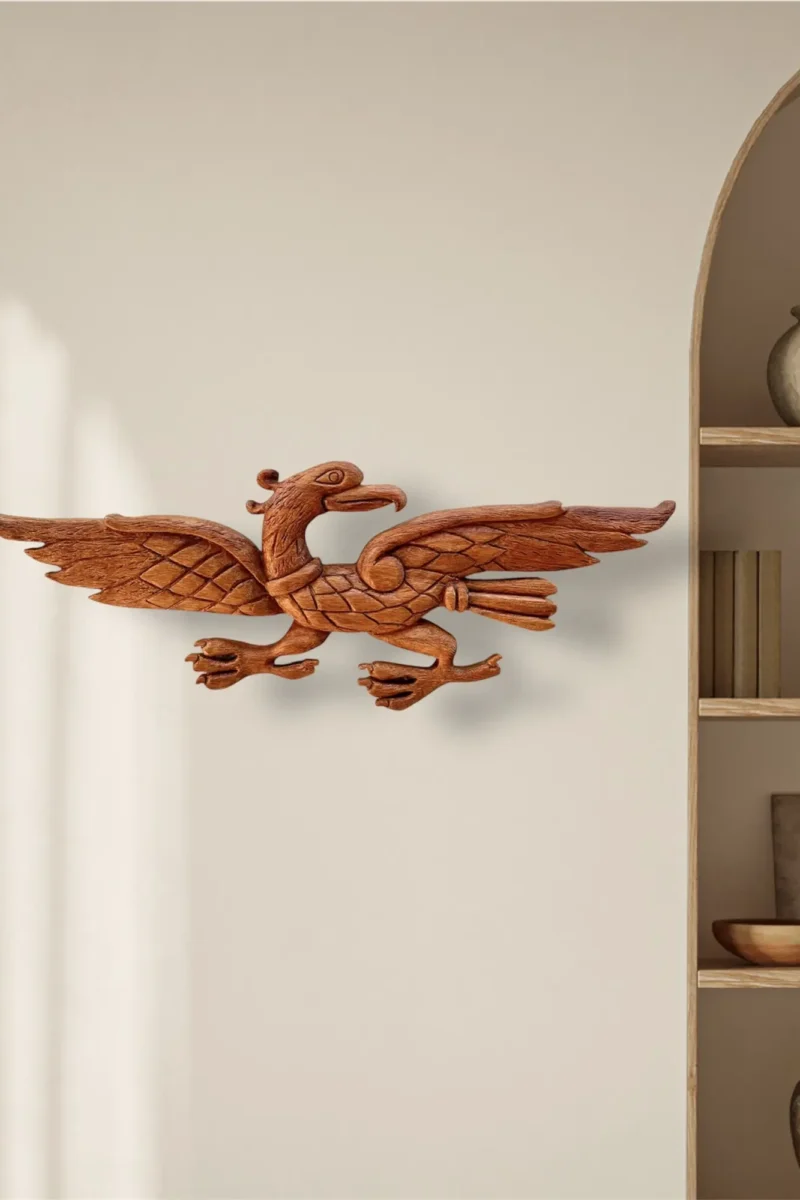 Ahşap Oyma Heykel-Anka Kuşu